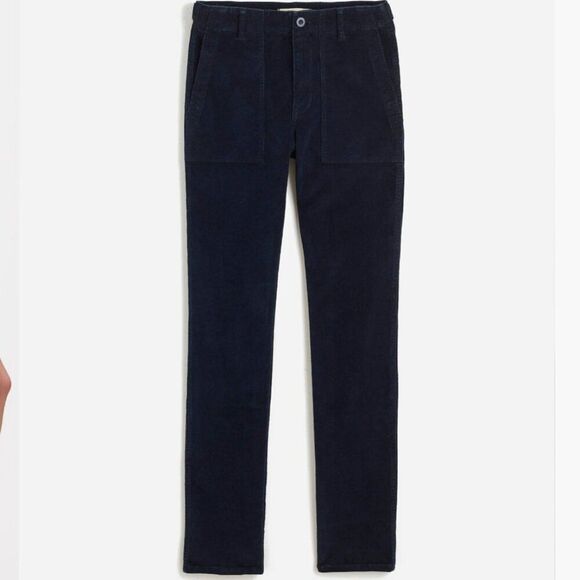 Madewell ns284 Navy The Slim Straight Utility Pant in Garment Dye Corduroy - Picture 1 of 14